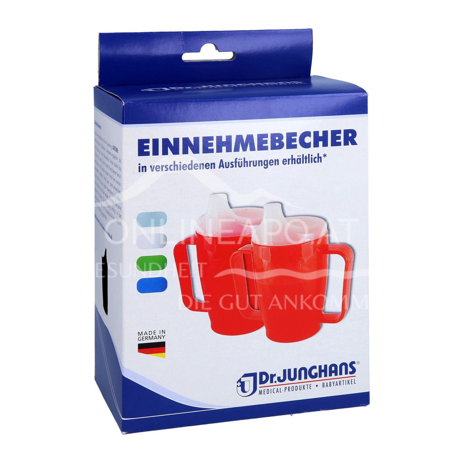Dr. Junghans Einnahmebecher - 2 Griffe - Milchig