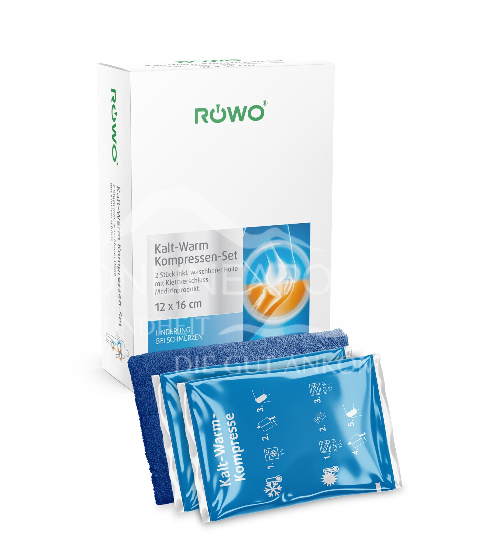 RÖWO cold-warm compress set with bandage 12 x 16 cm
