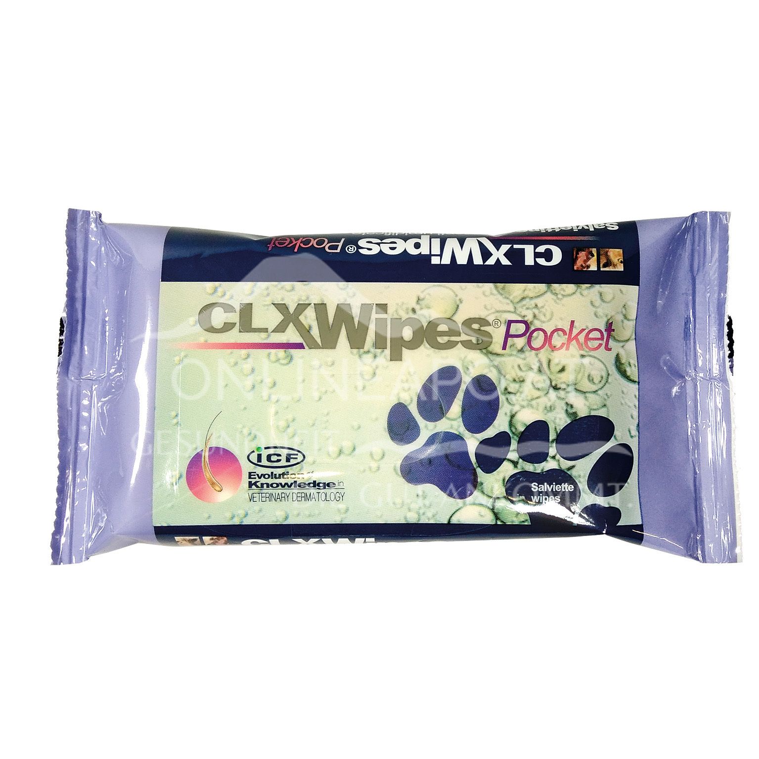 Clorexyderm CLX Pocket Wipes for dogs and cats