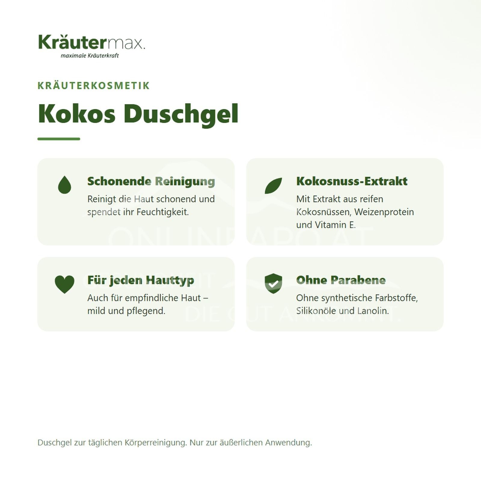 Kräutermax Kokos Duschgel