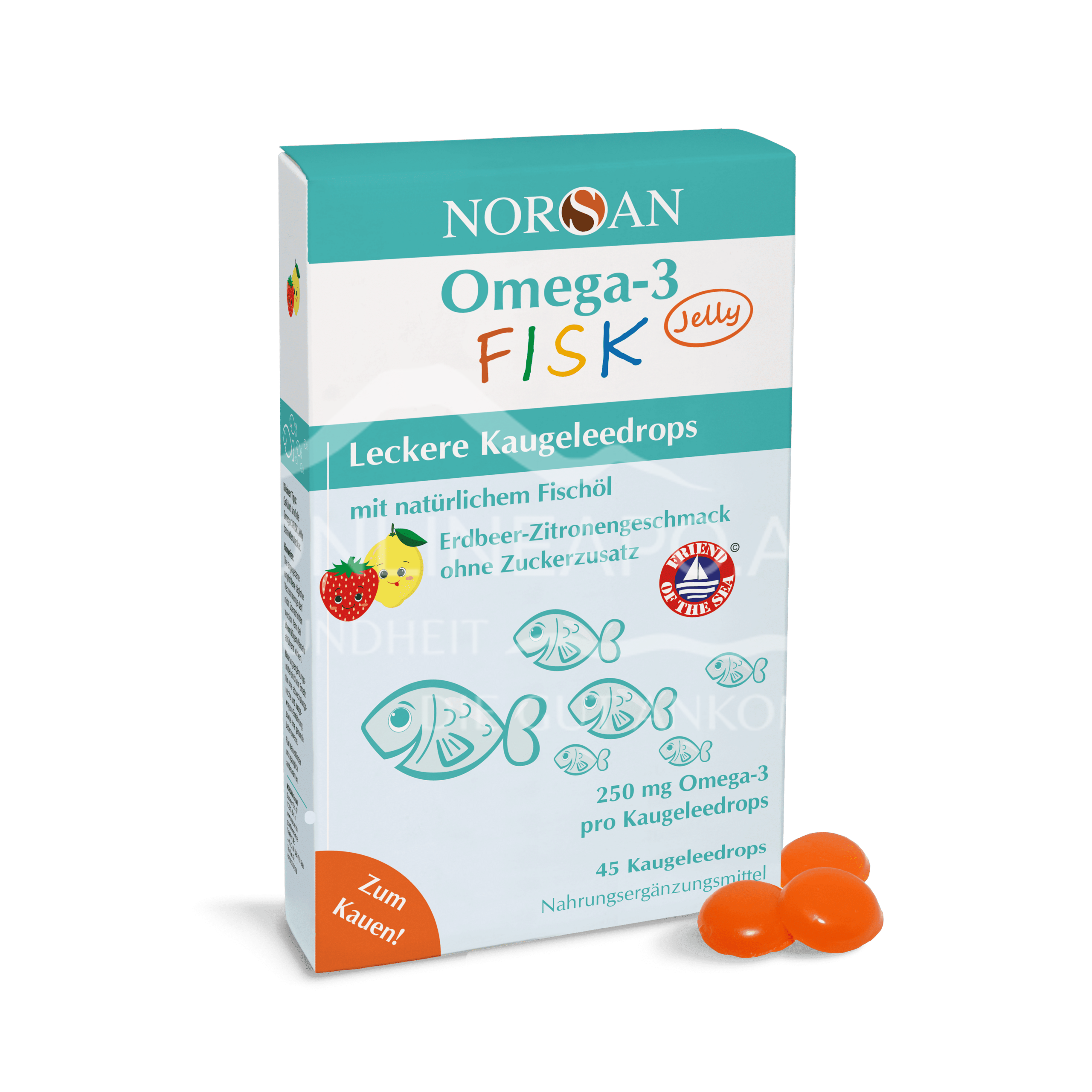Norsan Omega-3 FISK Jelly Kaugeleedrops