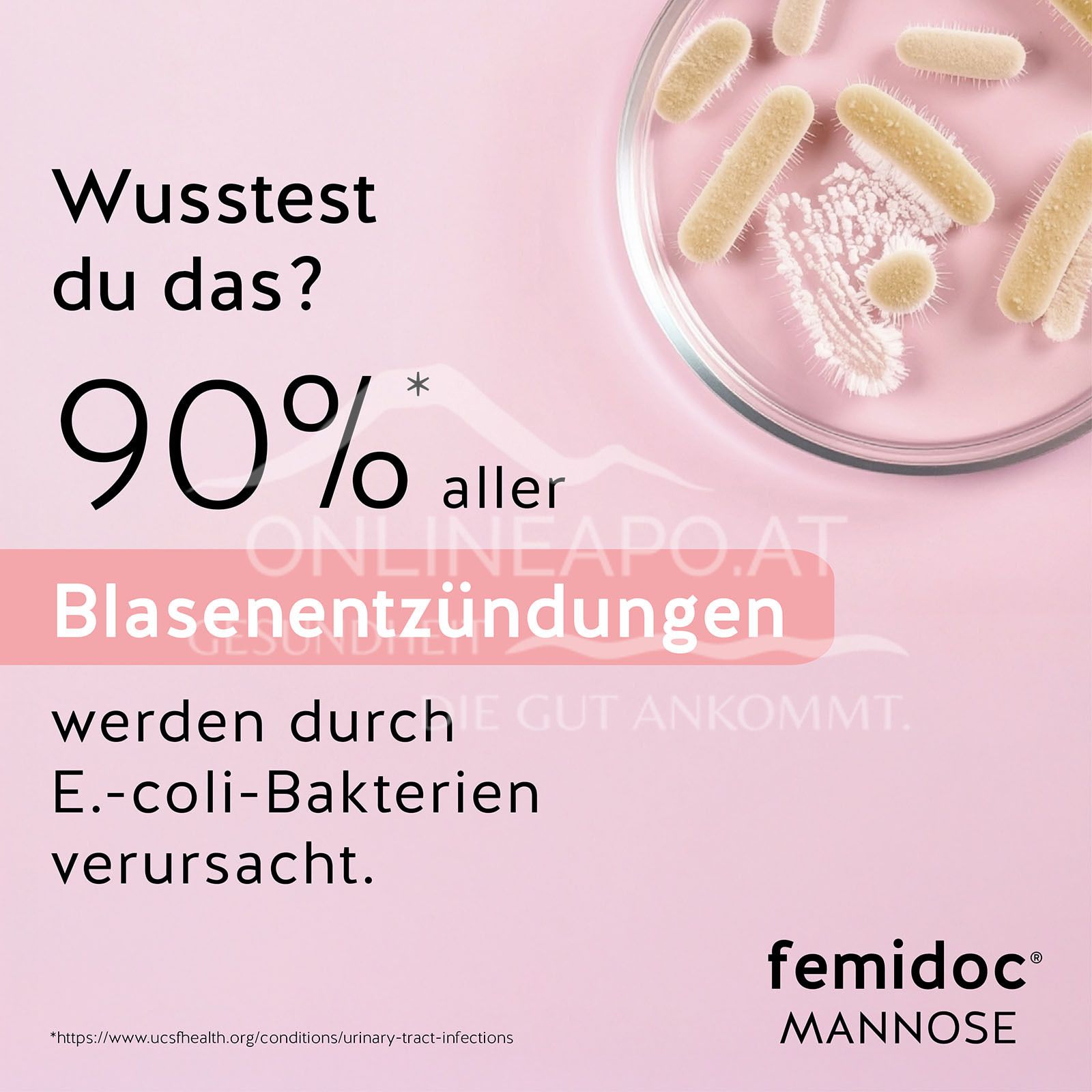 femidoc® MANNOSE Direkt+ Direktgranulat-Sticks