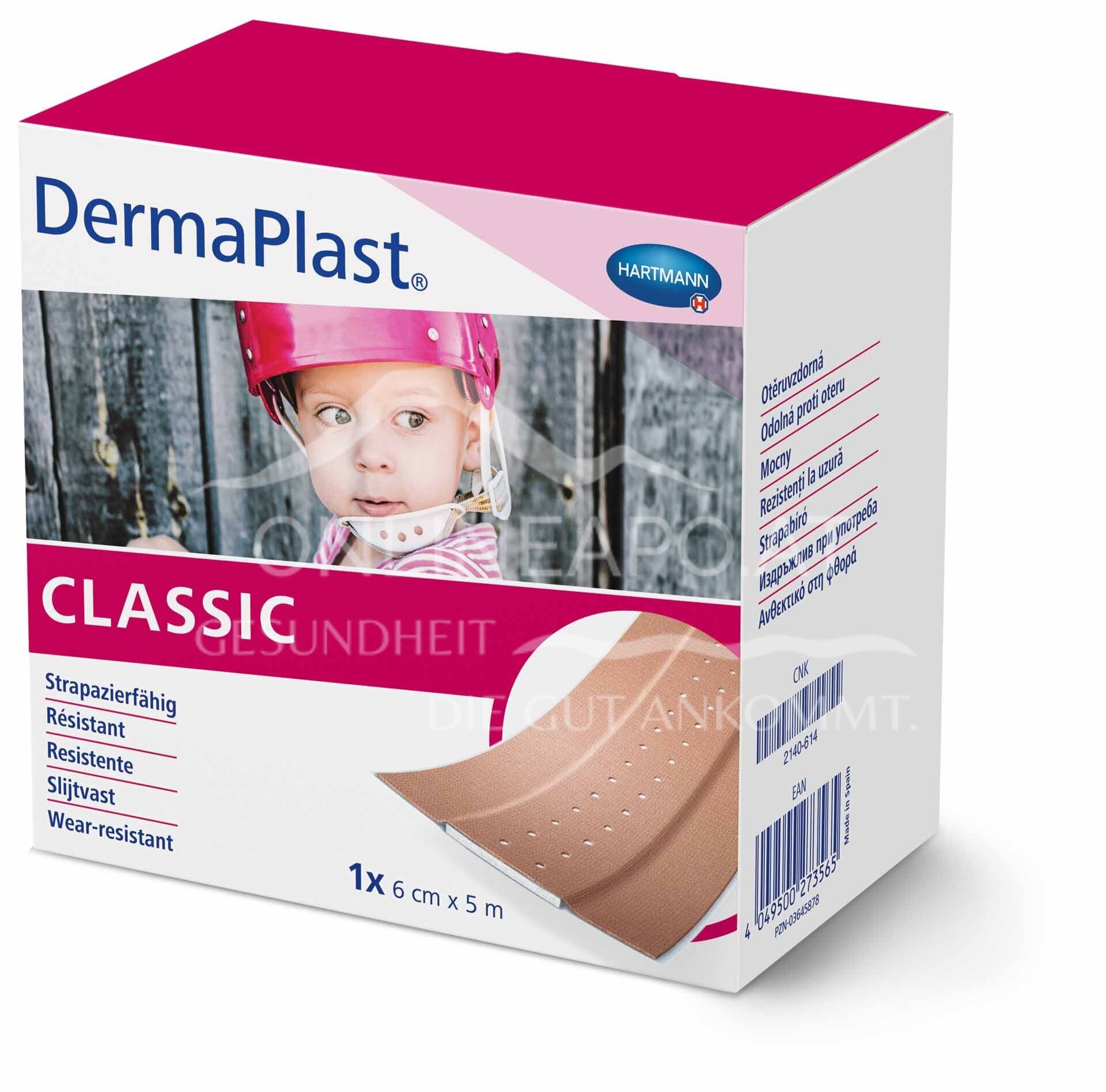 DermaPlast® CLASSIC Wundpflaster 6 cm x 5 m