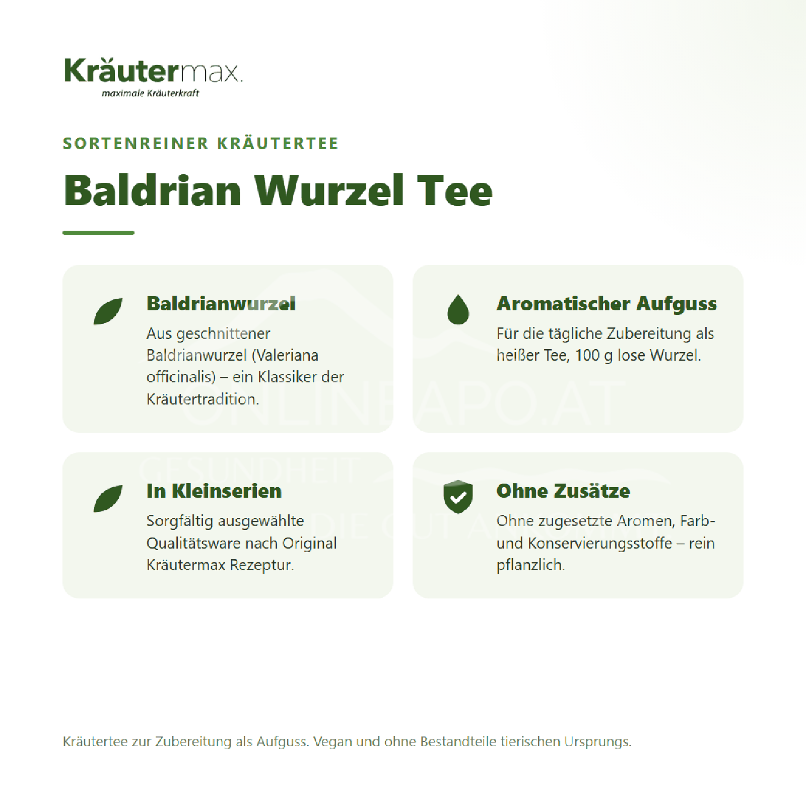 Kräutermax Baldrian Wurzel Tee