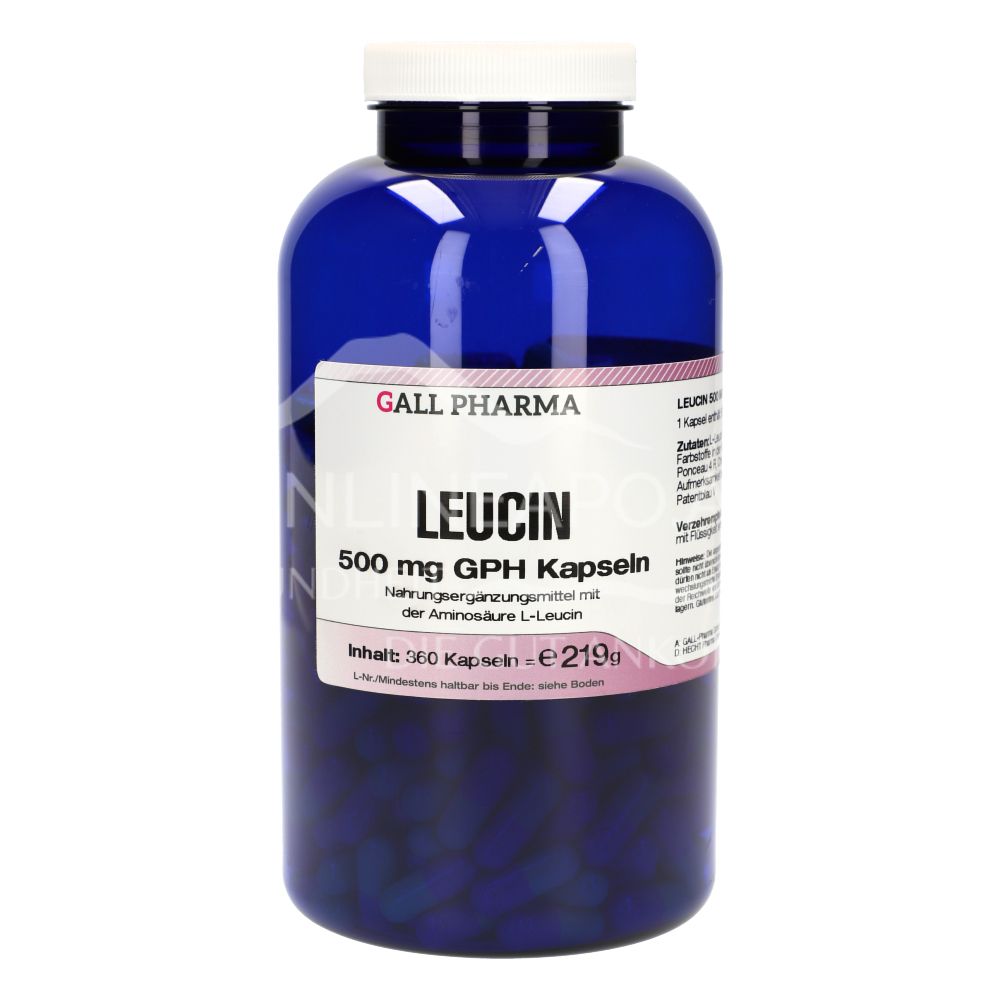 Gall Pharma Leucine 500 mg capsules