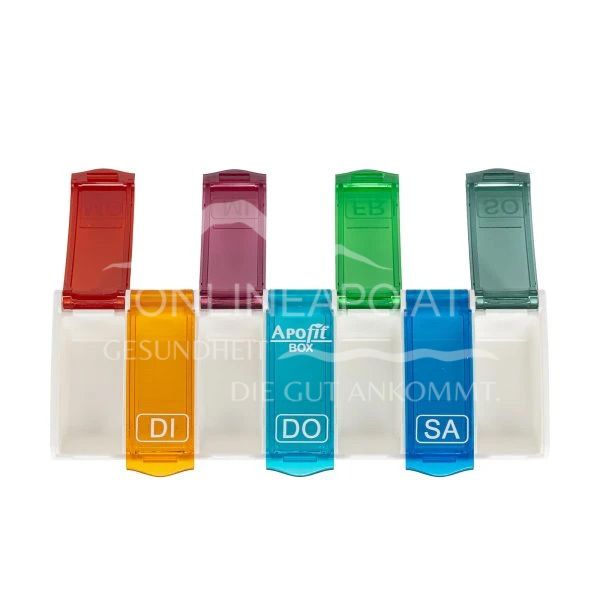 APOfit Weekly Dispenser, 1-dose box, assorted colours