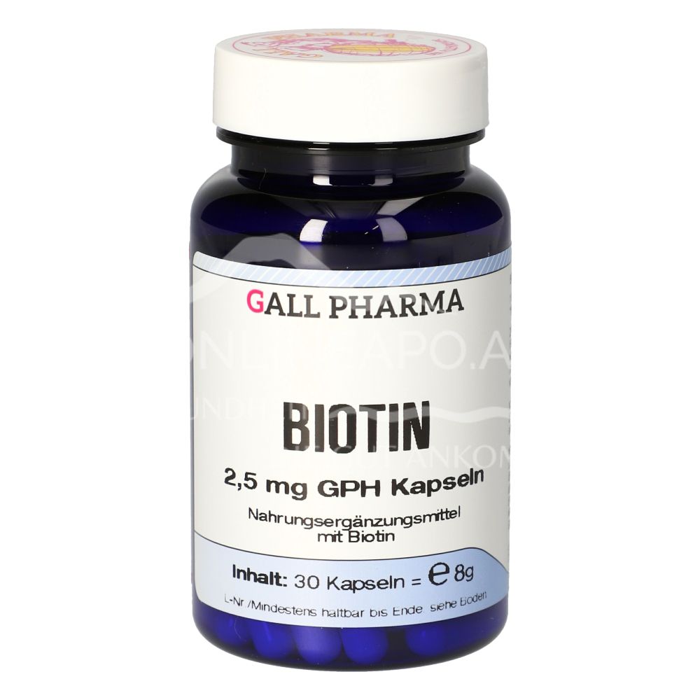 Gall Pharma Biotin 2.5 mg capsules