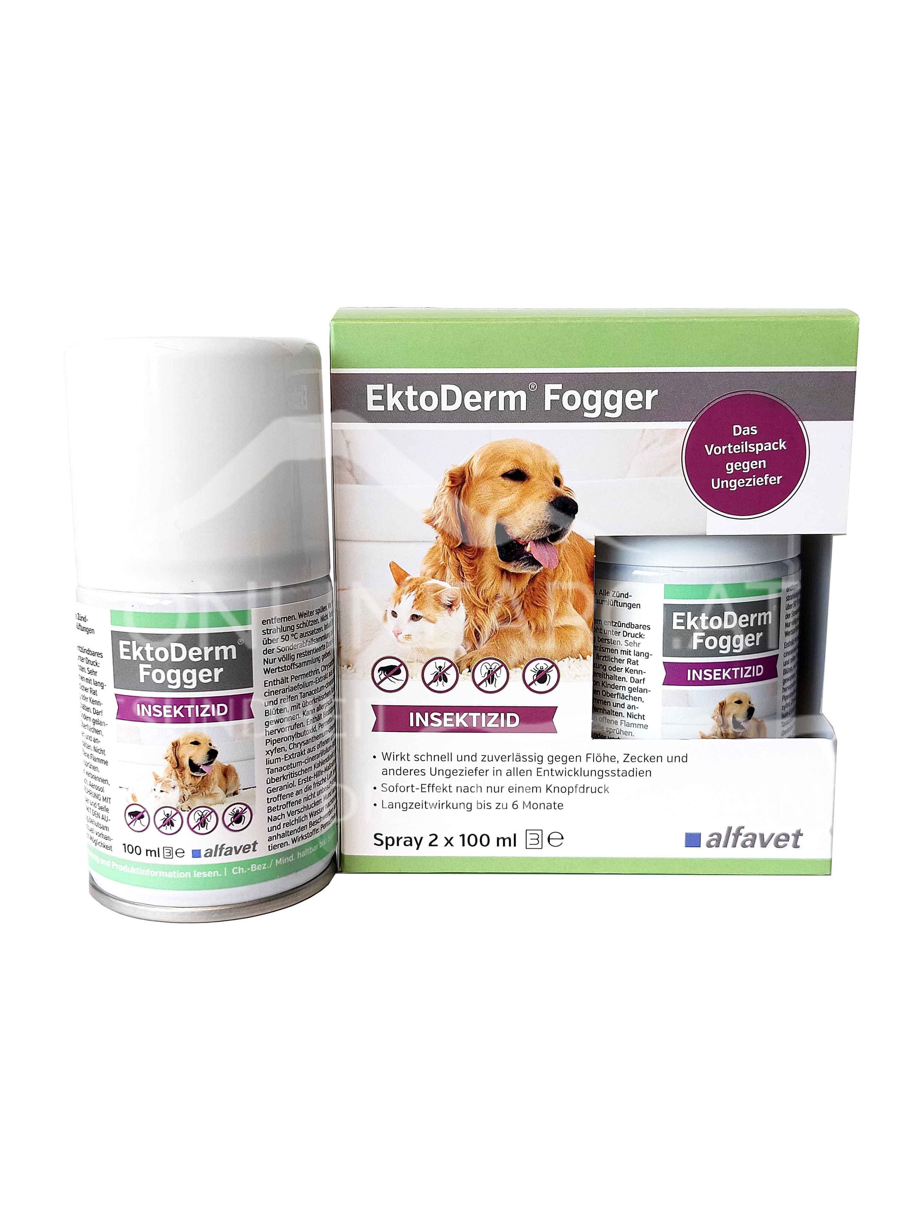 alfavet EktoDerm® Fogger Spray 100 ml für Hunde und Katzen