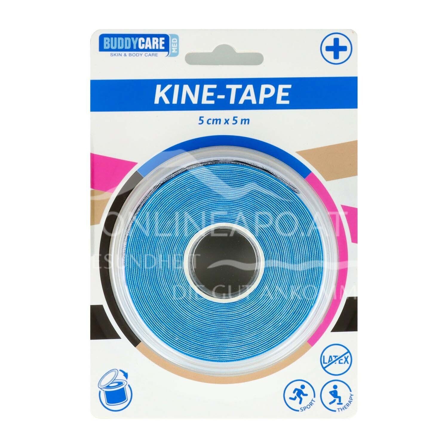 BUDDYCARE® MED Kine-Tape BLAU - 5cm x 5m