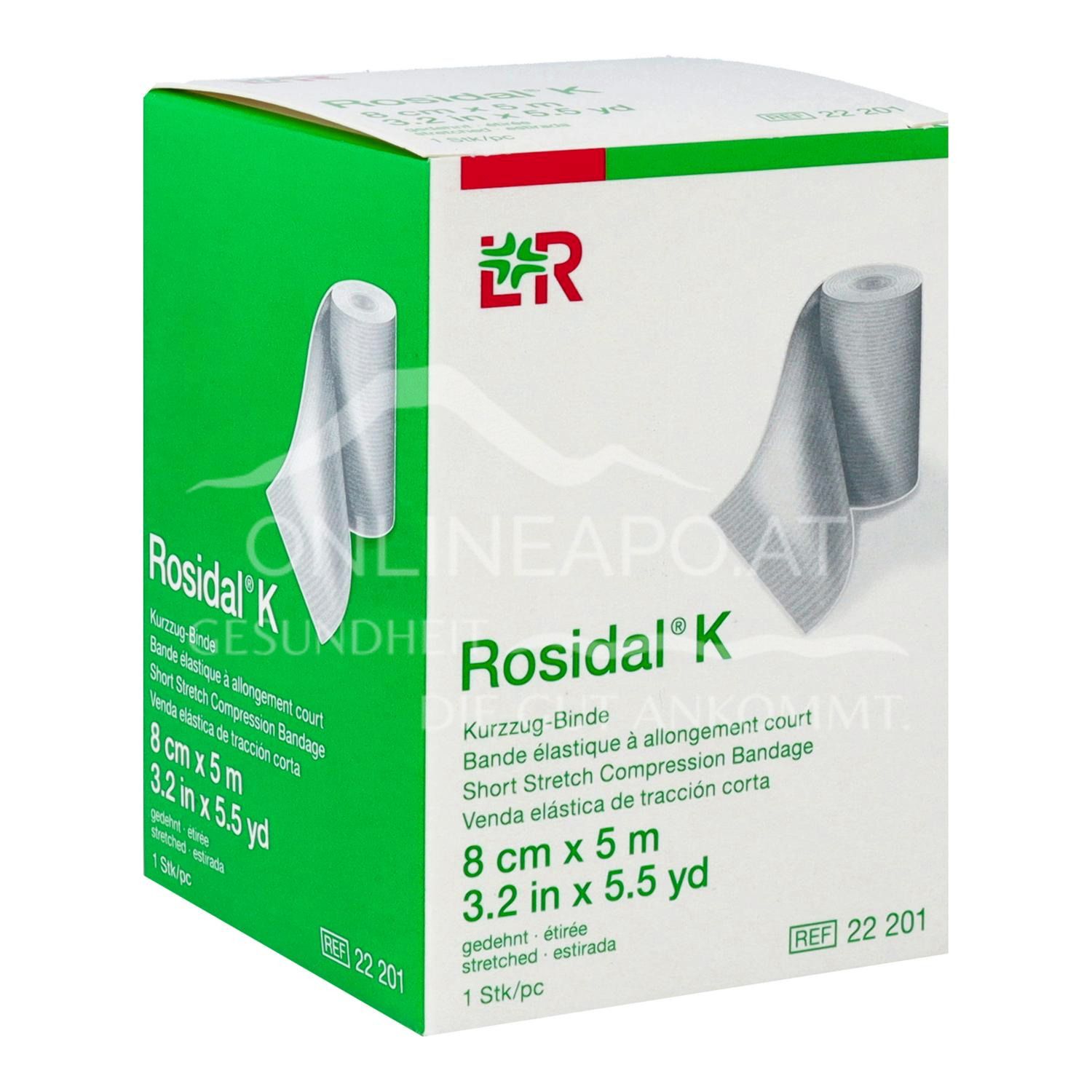 Rosidal® K (kräftig) Kurzzugbinde 8 cm x 5 m