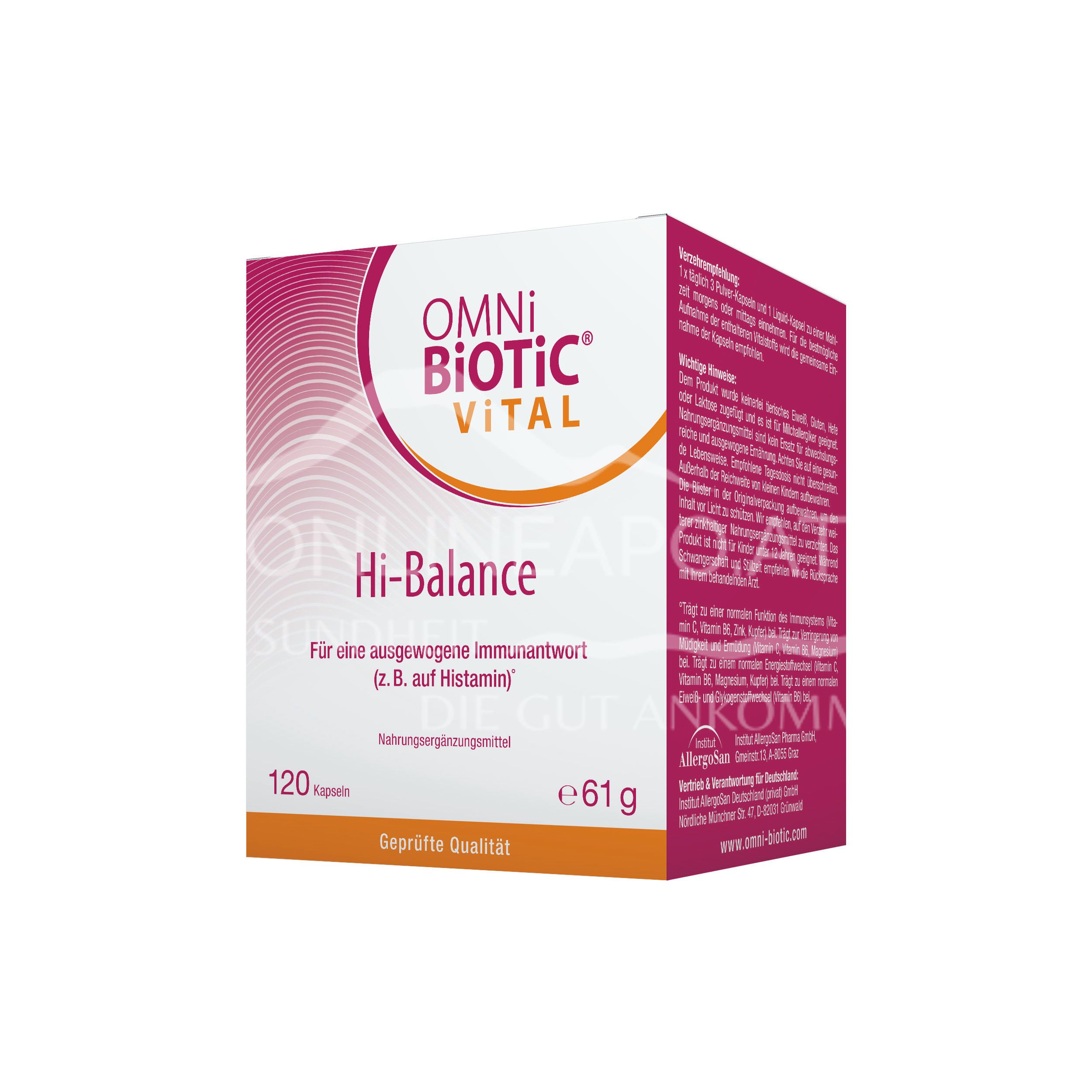 OMNi-BiOTiC® ViTAL Hi-Balance capsules
