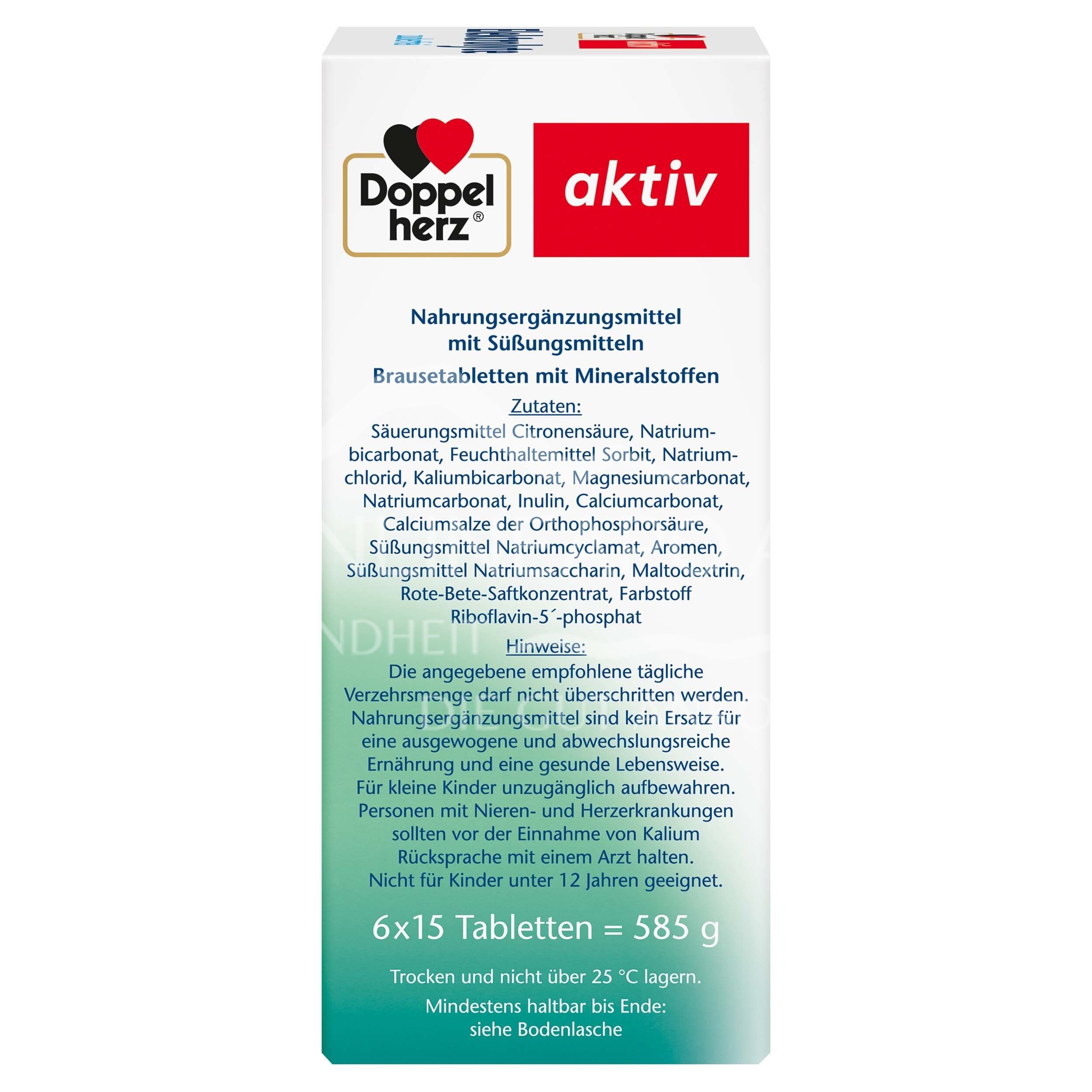 Double Heart Active Electrolyte Effervescent Tablets - Sugar-free