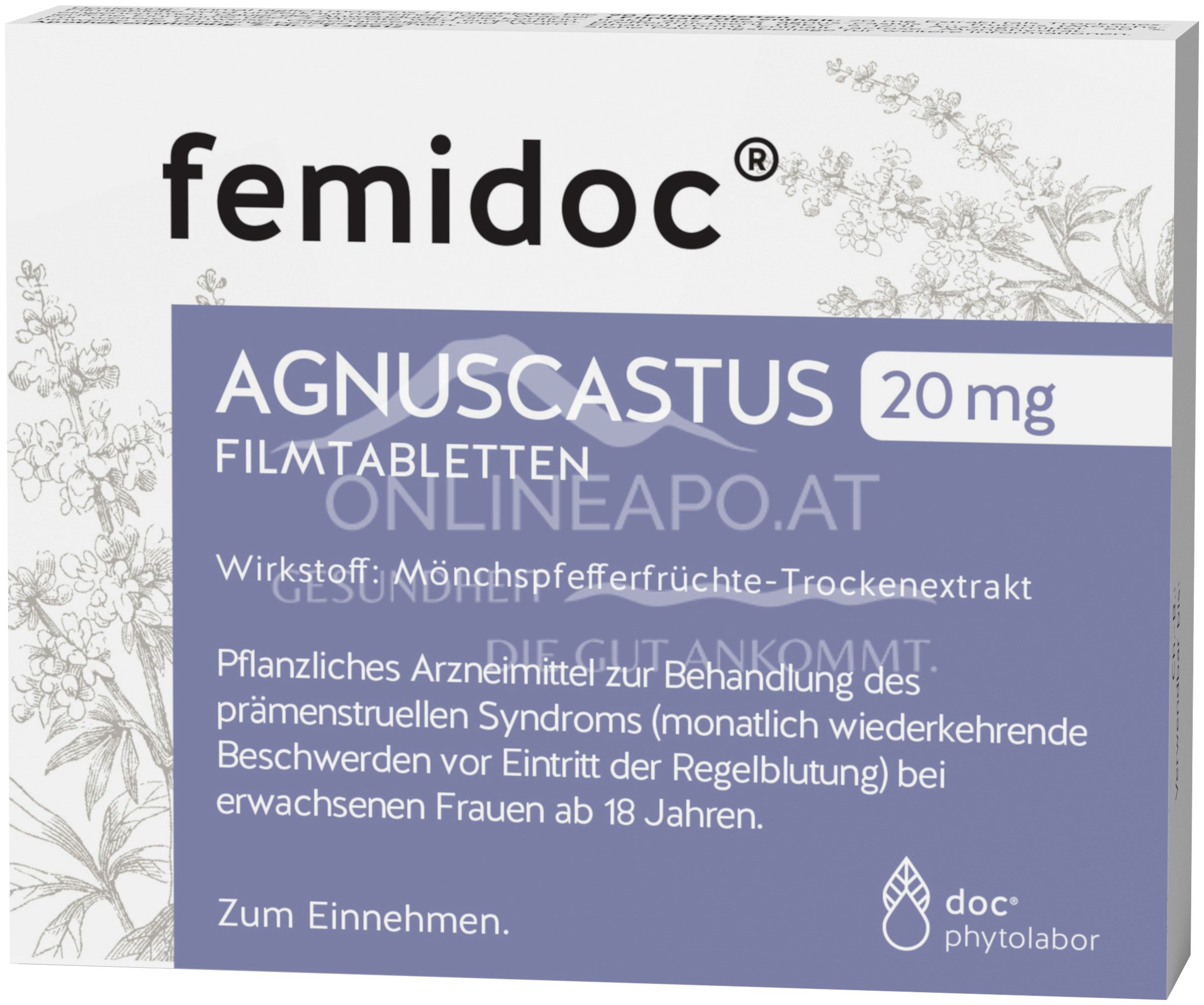 Femidoc® Agnuscastus 20 mg Filmtabletten