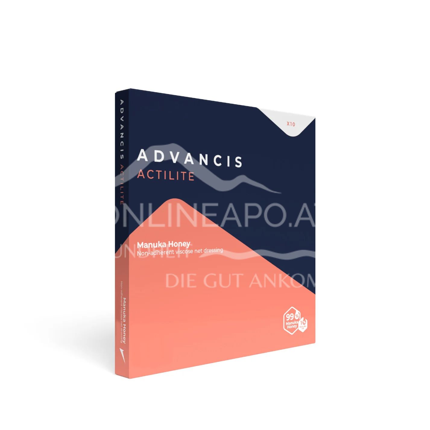 Advancis Medical Actilite® Nicht klebende Netzauflage aus Viskose steril, 10 x 20 cm