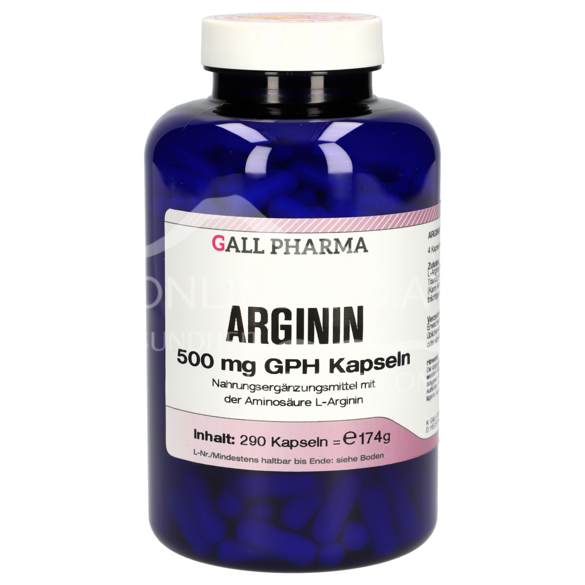 Gall Pharma Arginin 500 mg Kapseln