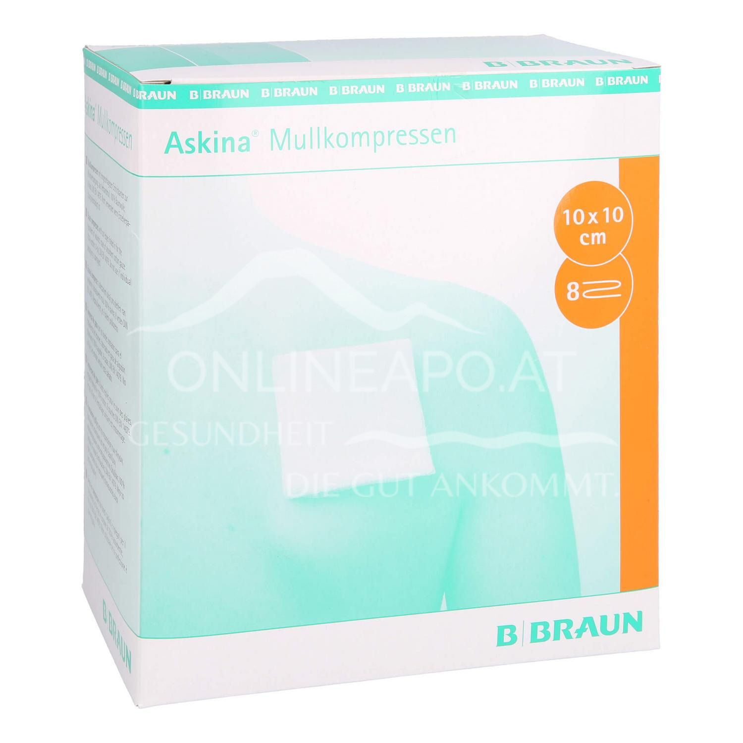Askina® Mullkompressen steril, 8-fach, 10 x 10 cm, 25 x 2 Stück