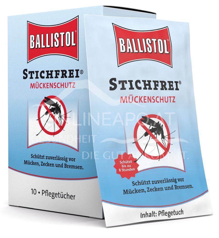 Ballistol Stichfrei Mückenschutz Pflegetücher