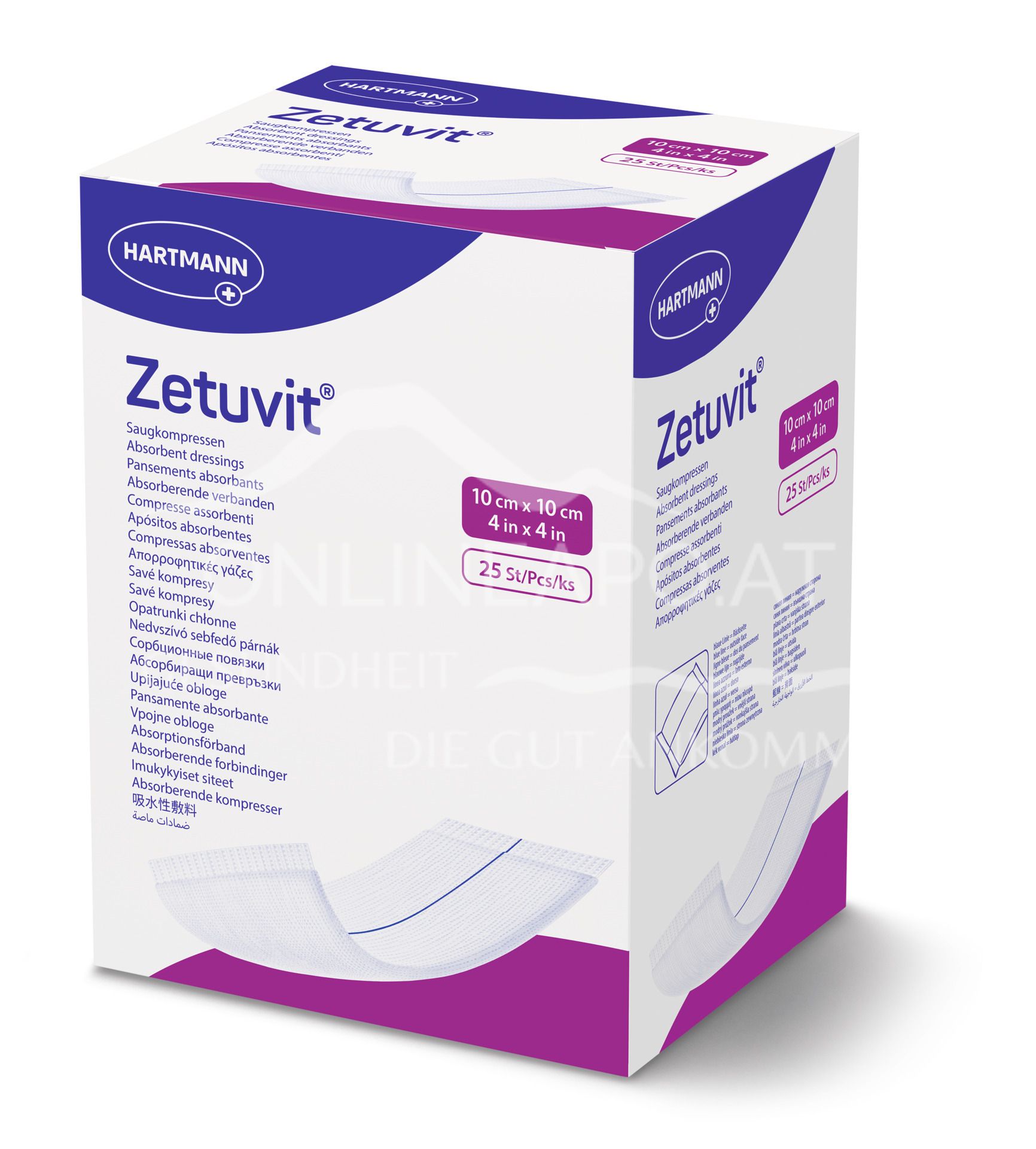 Zetuvit® sterile absorbent pads 10 x 10 cm