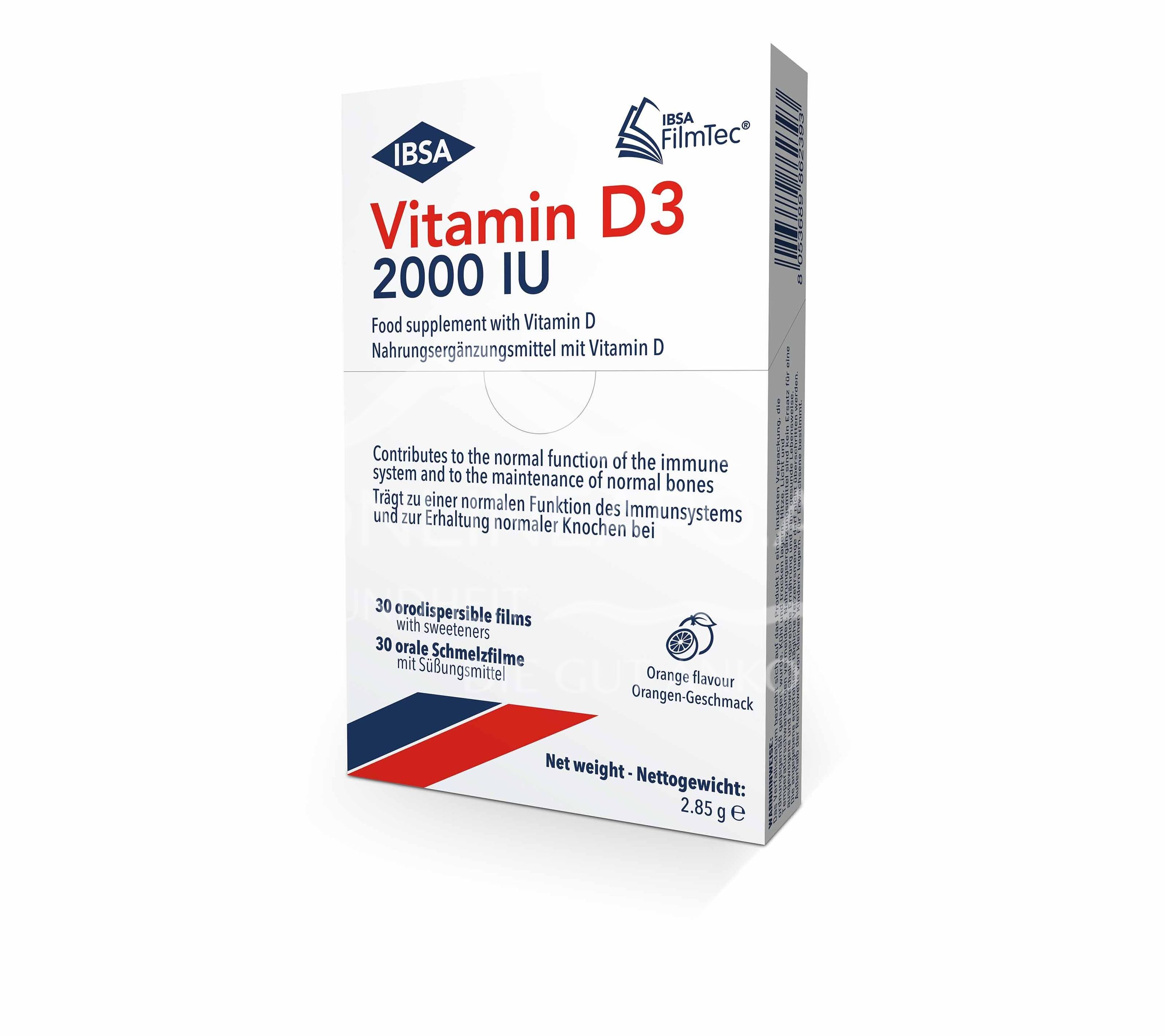 IBSA Vitamin D3 2000 IU orale Schmelzfilme