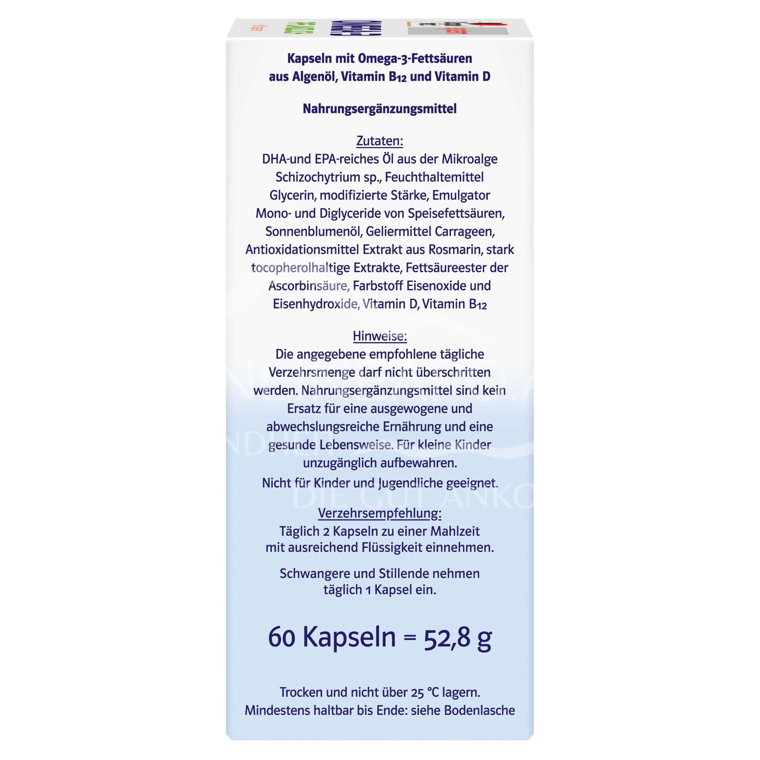 Doppelherz system OMEGA-3 PFLANZLICH ALGENÖL Kapseln