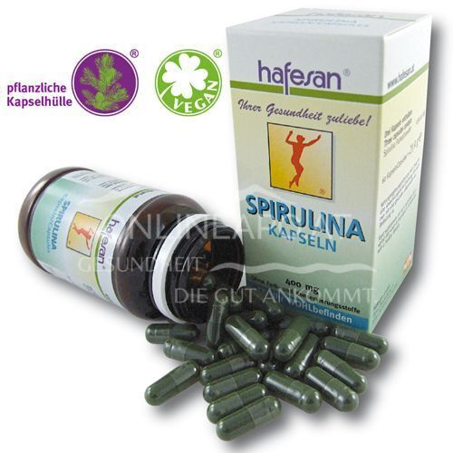 hafesan Spirulina 400 mg capsules
