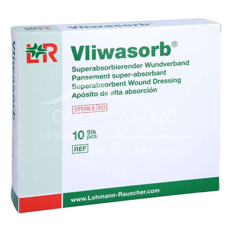 Vliwasorb® Superabsorbierender Wundverband, steril, 20 x 20 cm