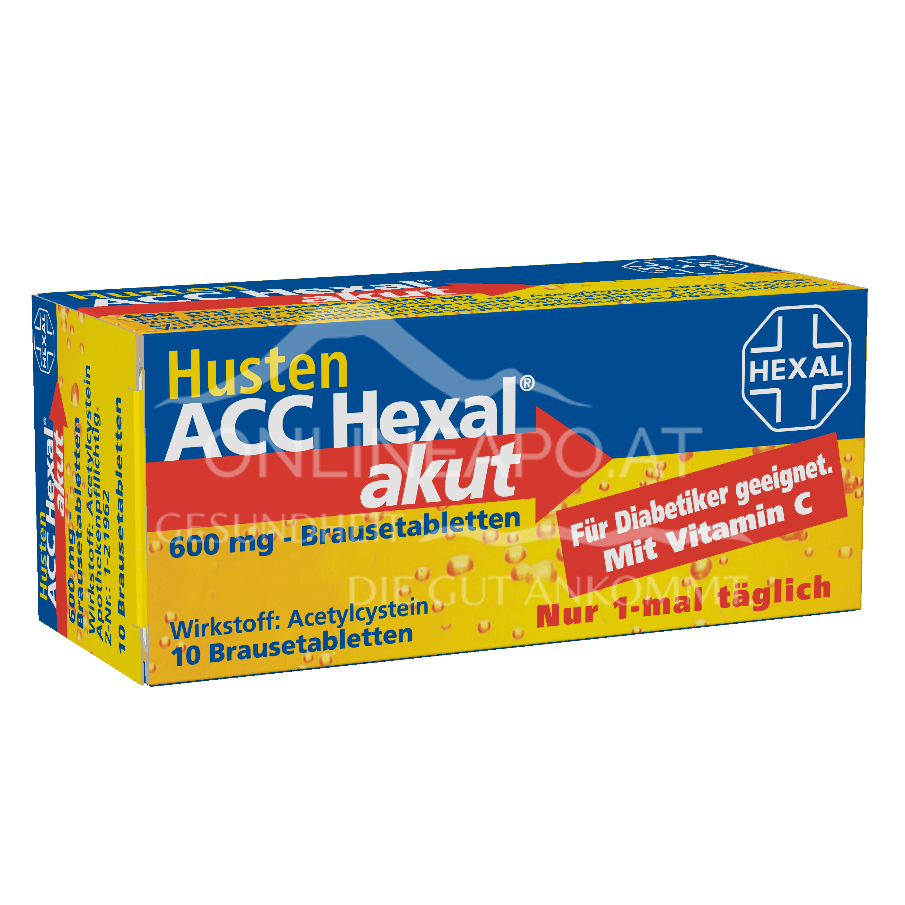 Husten ACC Hexal akut 600 mg Brausetabletten