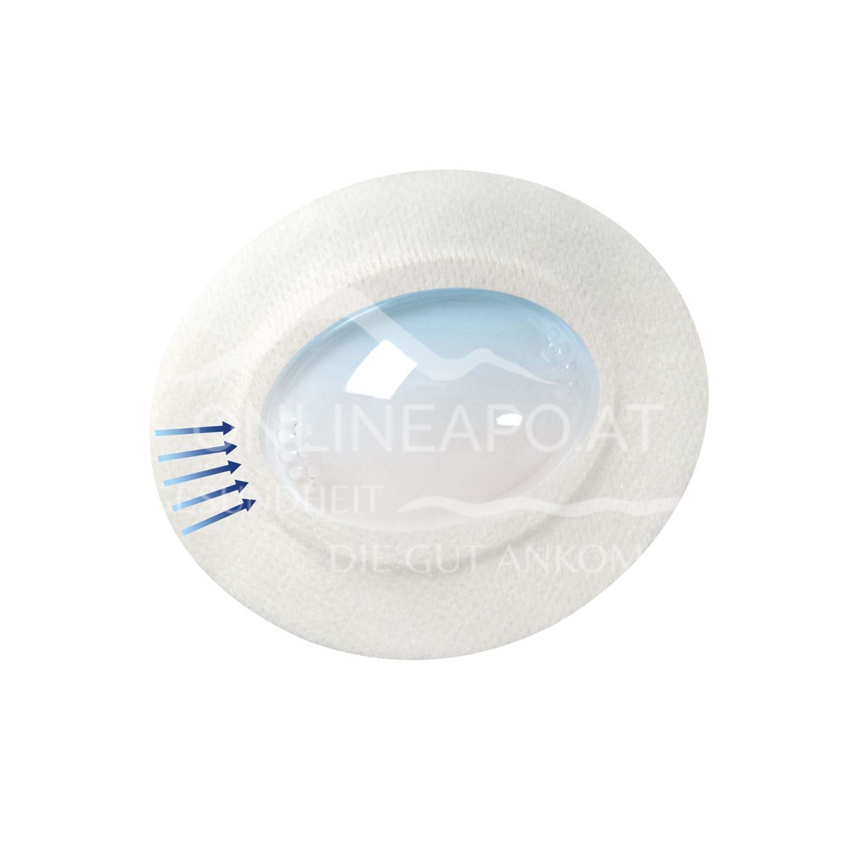 OKKLUglas® AERO Uhrglasverband, Selbstklebend, belüftet - 93 x 74 x 18 mm