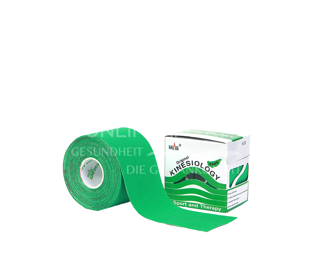 Nasara Kinesiologie Tape Grün 5 cm x 5 m
