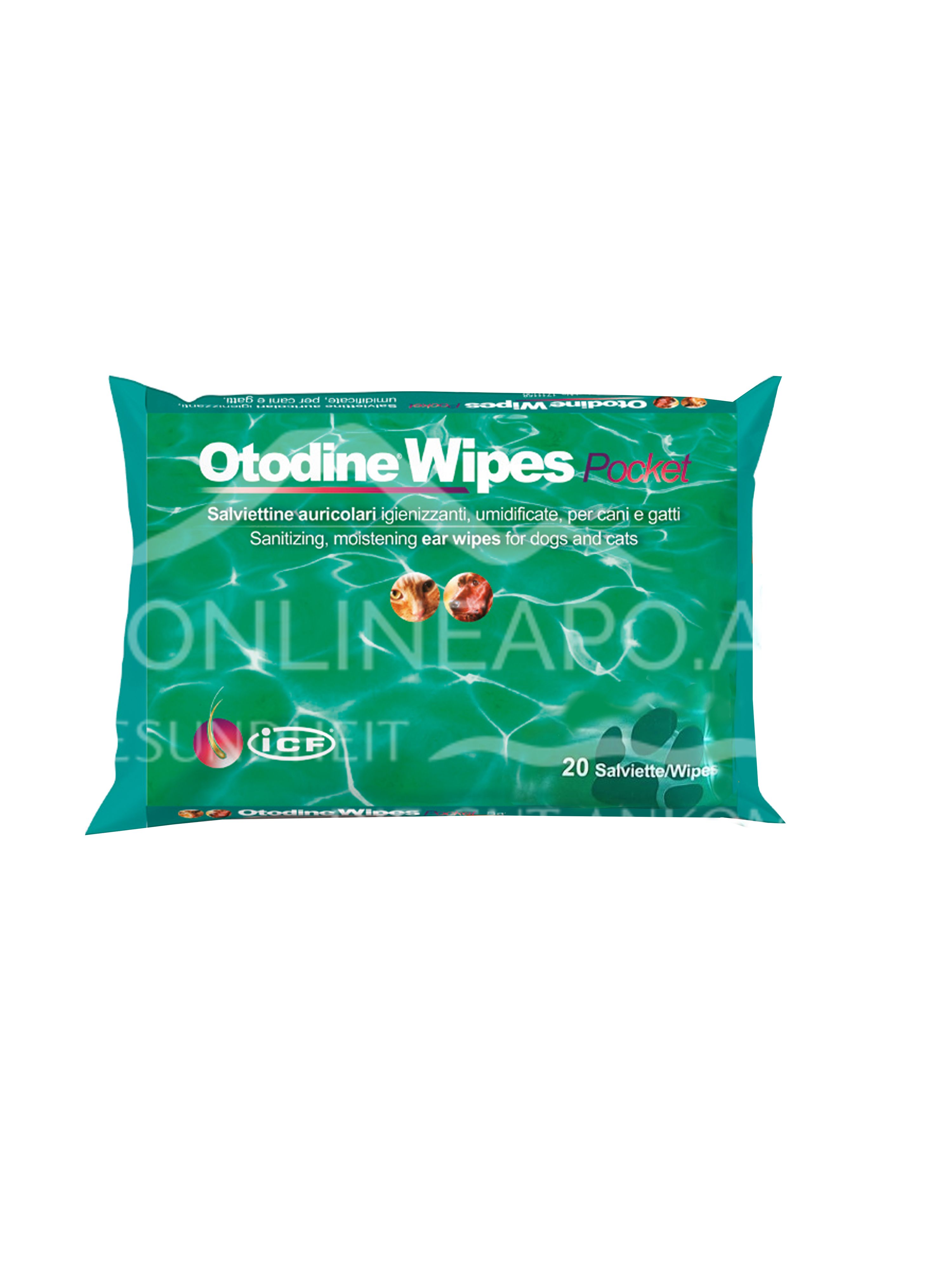 ICF Otodine Wipes für Hunde und Katzen