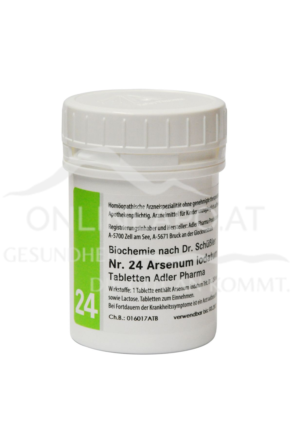 Schüßler Salz Adler Nr. 24 Arsenum jodatum D12 Tabletten