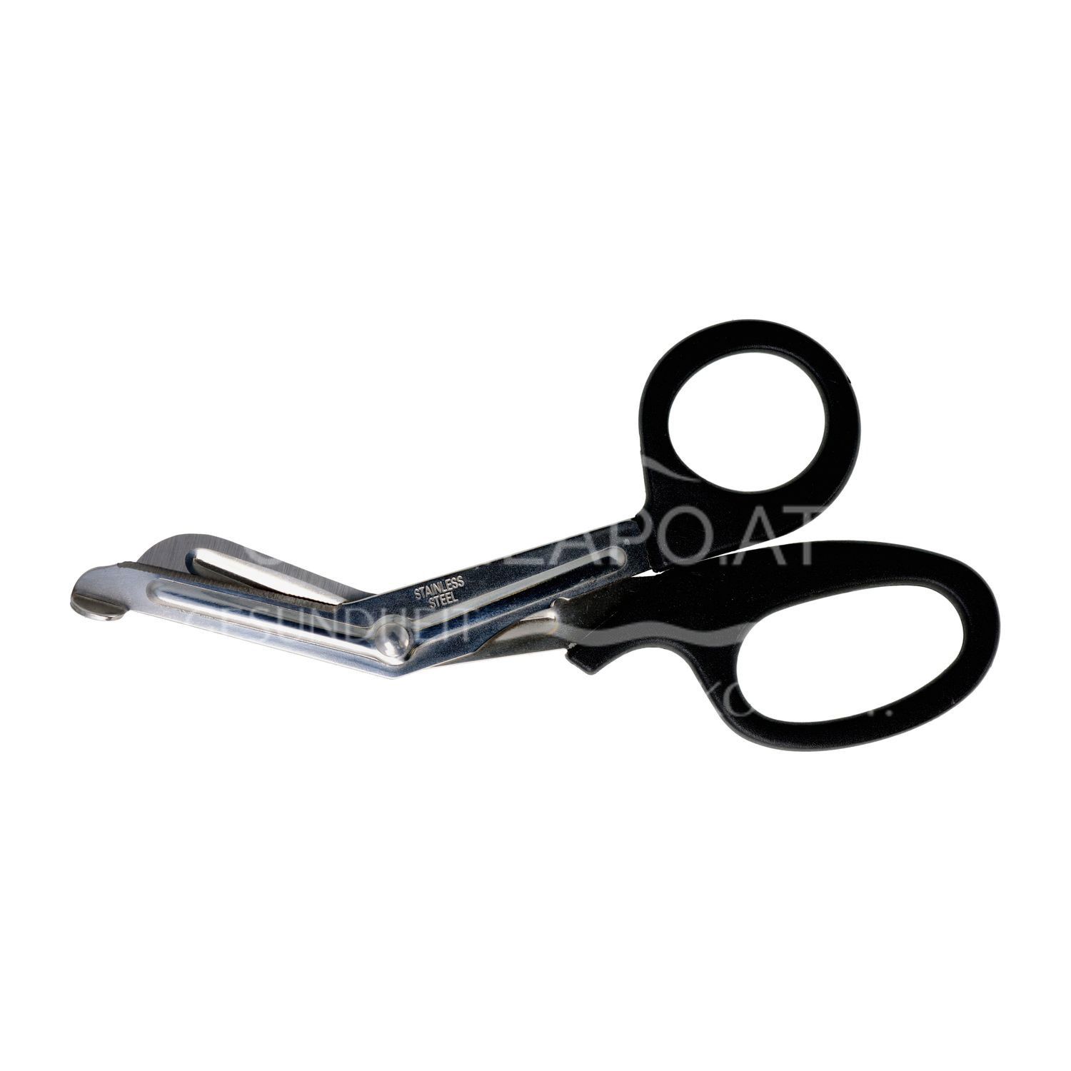 Verbandschere ÖNORM K2121, 18,5 cm, Plastikgriff, kniegebogen, rostfrei, CE-Zeichen