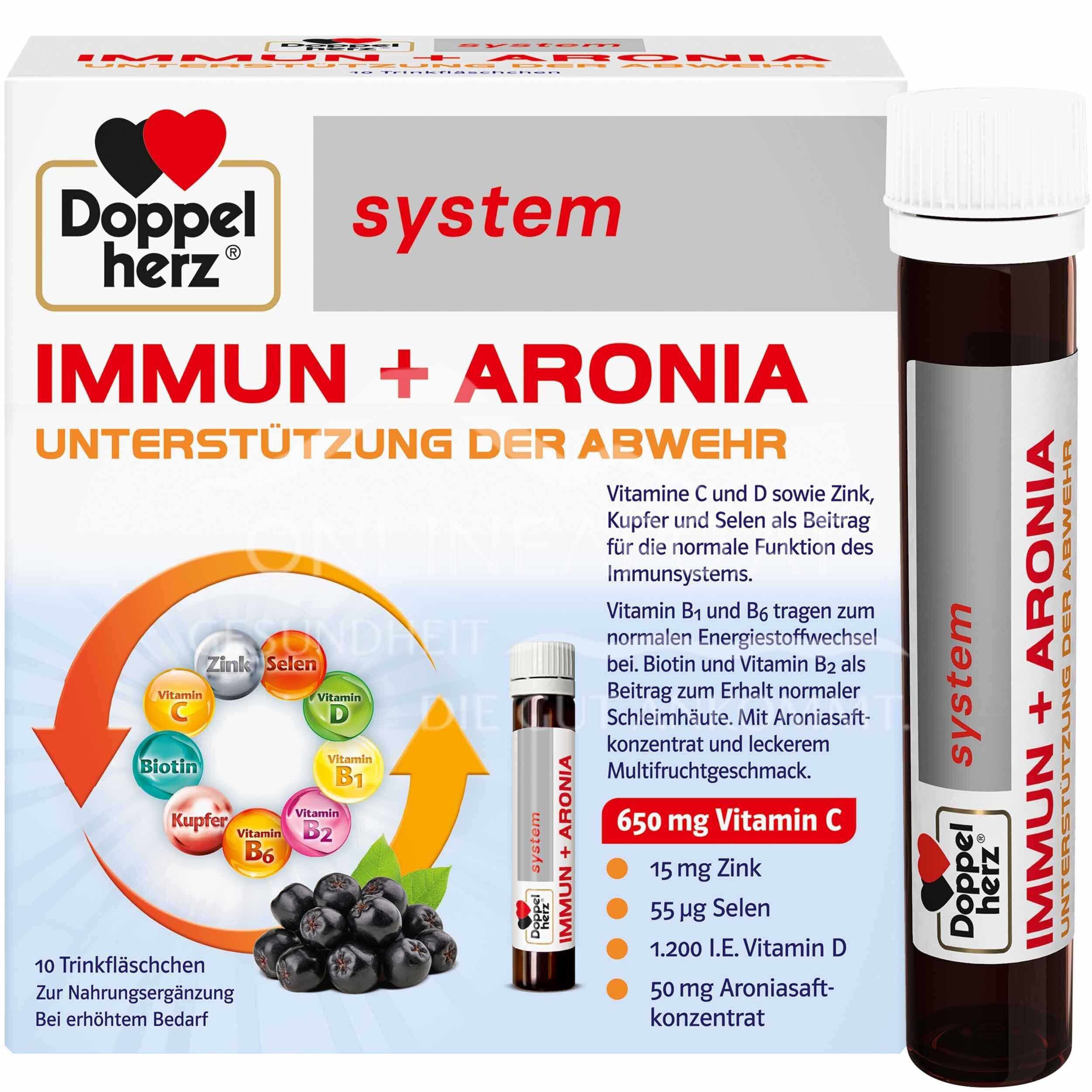 Doppelherz system IMMUN + ARONIA Trinkfläschchen