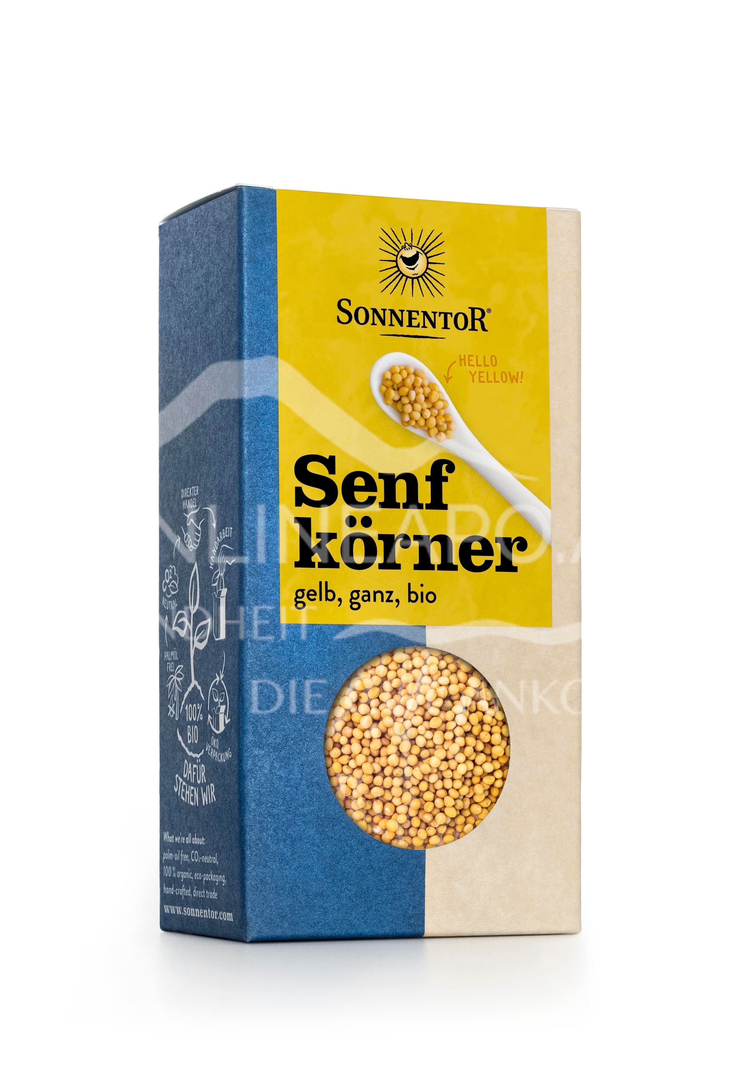 Sonnentor mustard seeds yellow whole