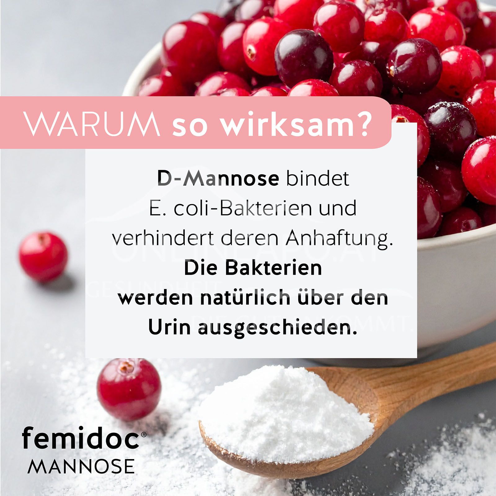 femidoc® MANNOSE Direkt+ Direktgranulat-Sticks