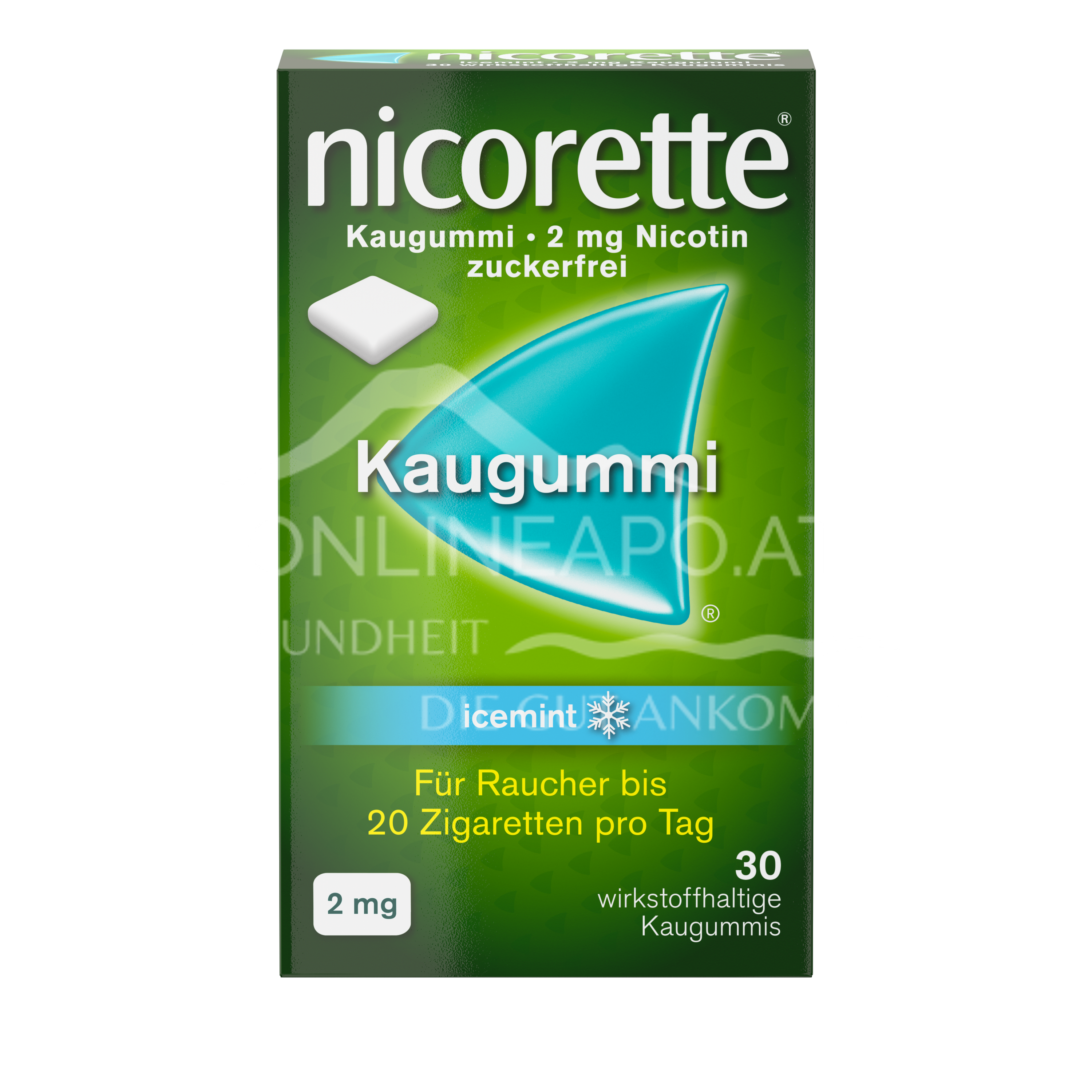 Nicorette® Icemint 2 mg - Kaugummi zur Raucherentwöhnung