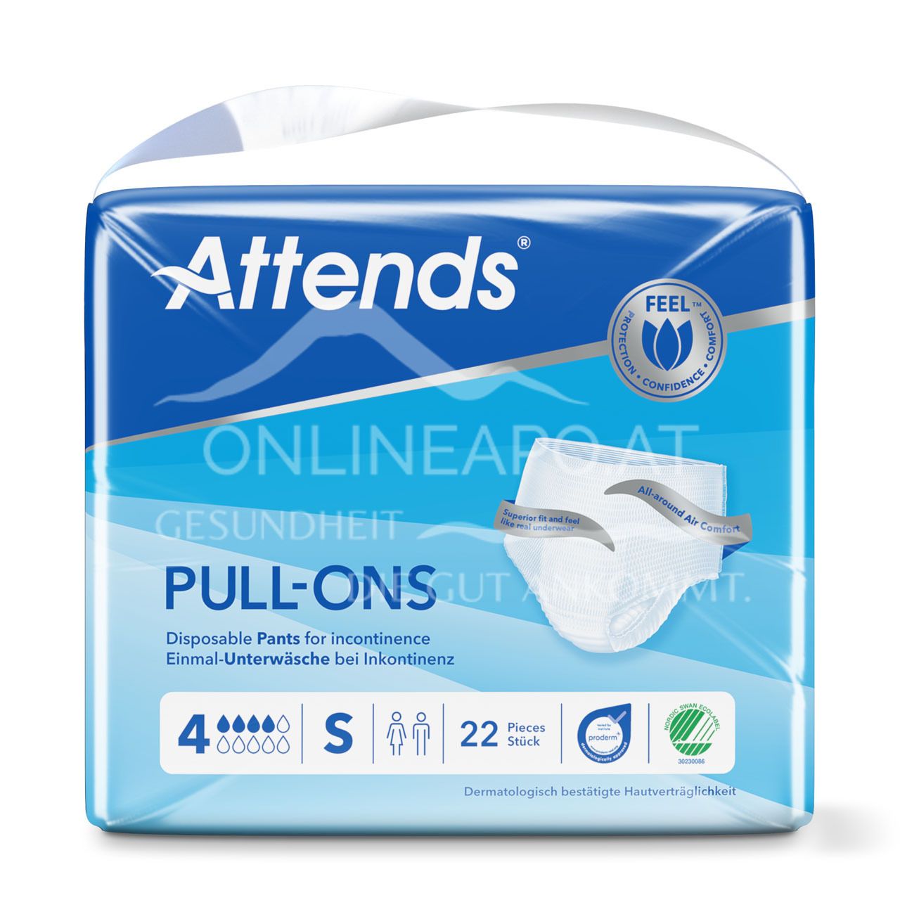 Attends Pull-Ons 4 Small - Disposable underwear for incontinence