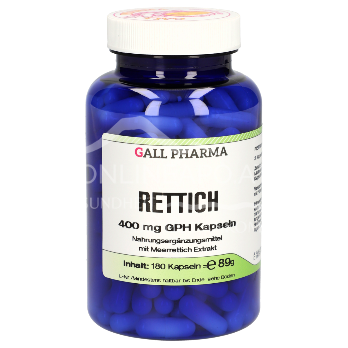 Gall Pharma Radish 400 mg capsules