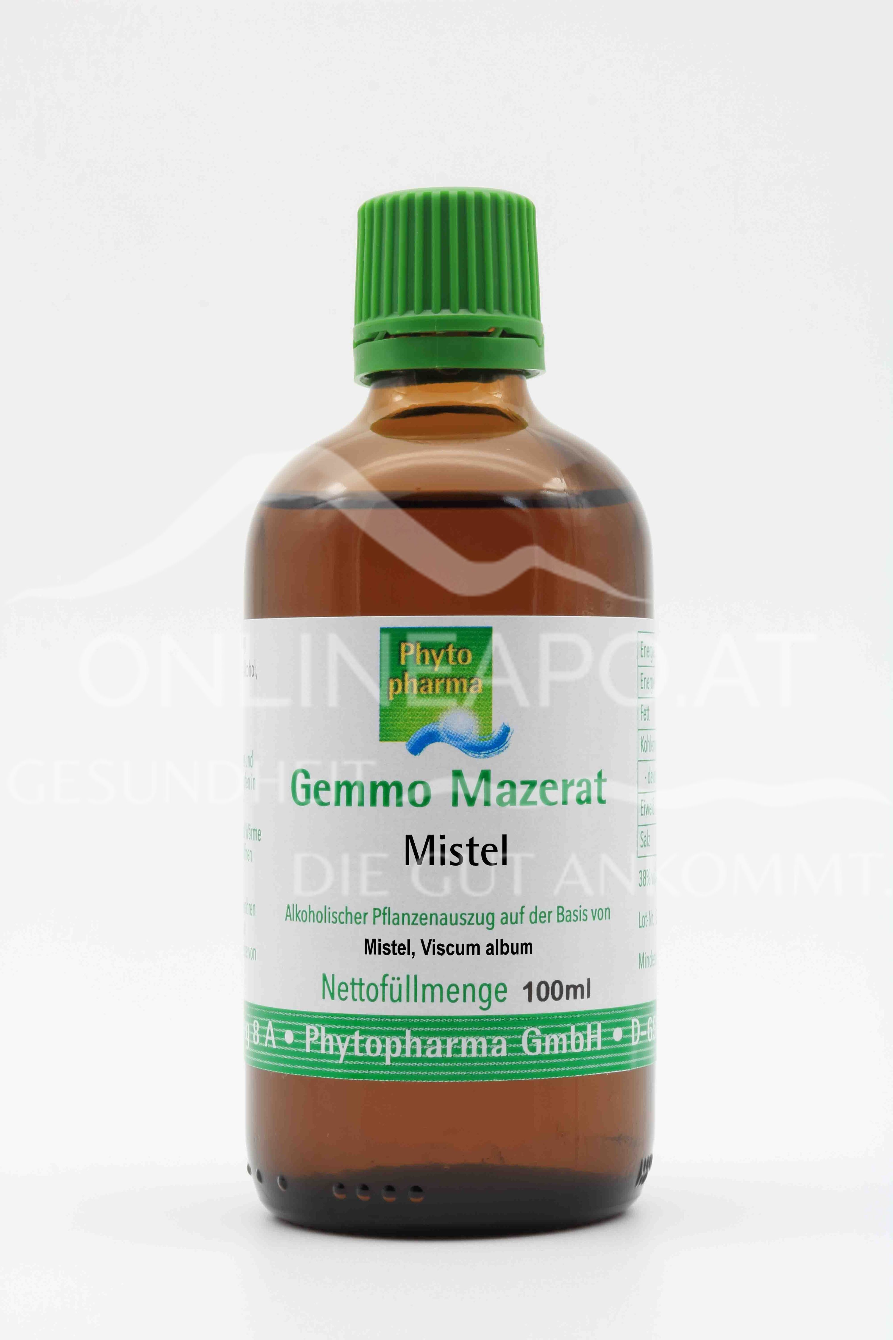 Phytopharma Gemmo Mazerat Mistel Tropfen
