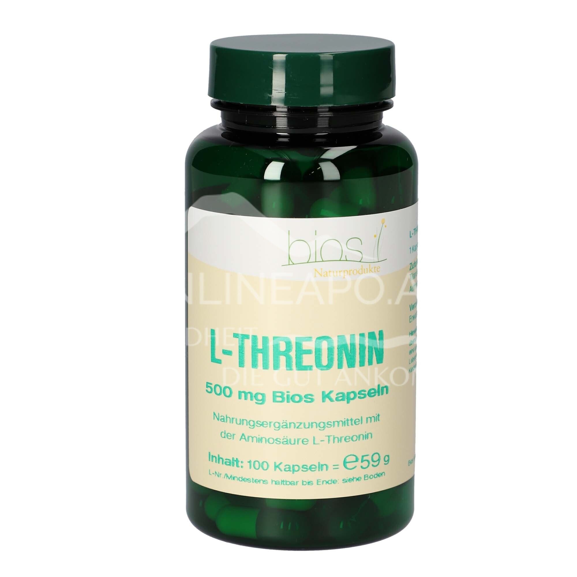 Bios L-threonine 500 mg capsules