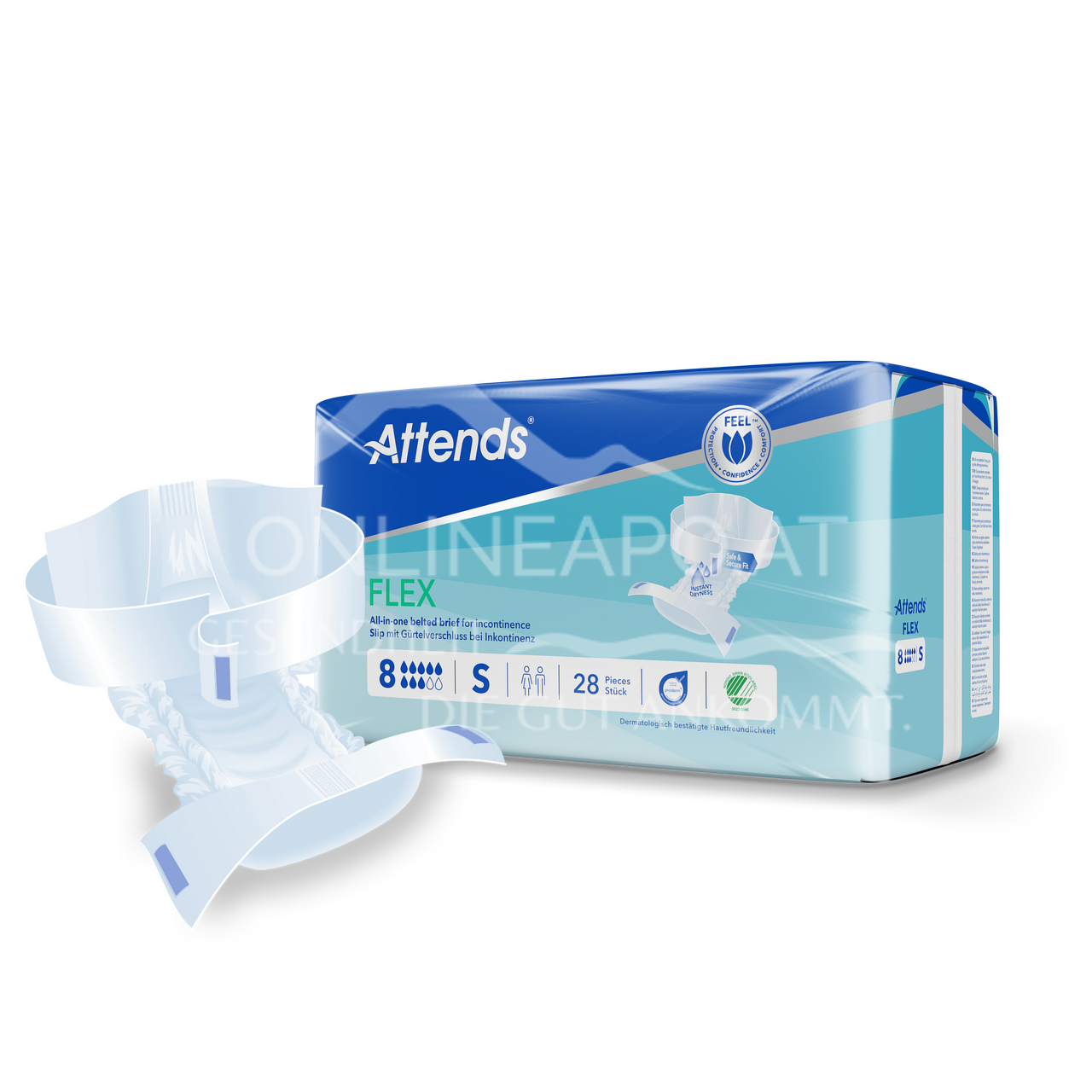 Attends Flex 8 S - Slip mit Gürtelverschluss bei Inkontinenz