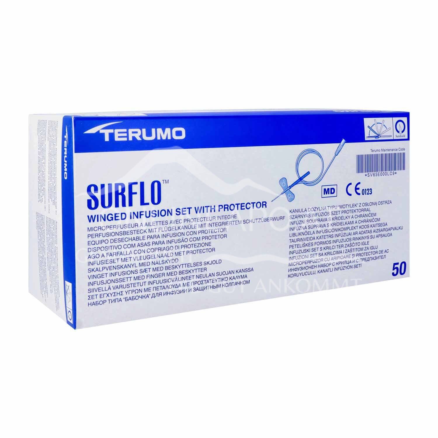 TERUMO Surshield® Surflo® Sicherheits-Perfusionsbesteck 0,5 x 19 mm, 25G
