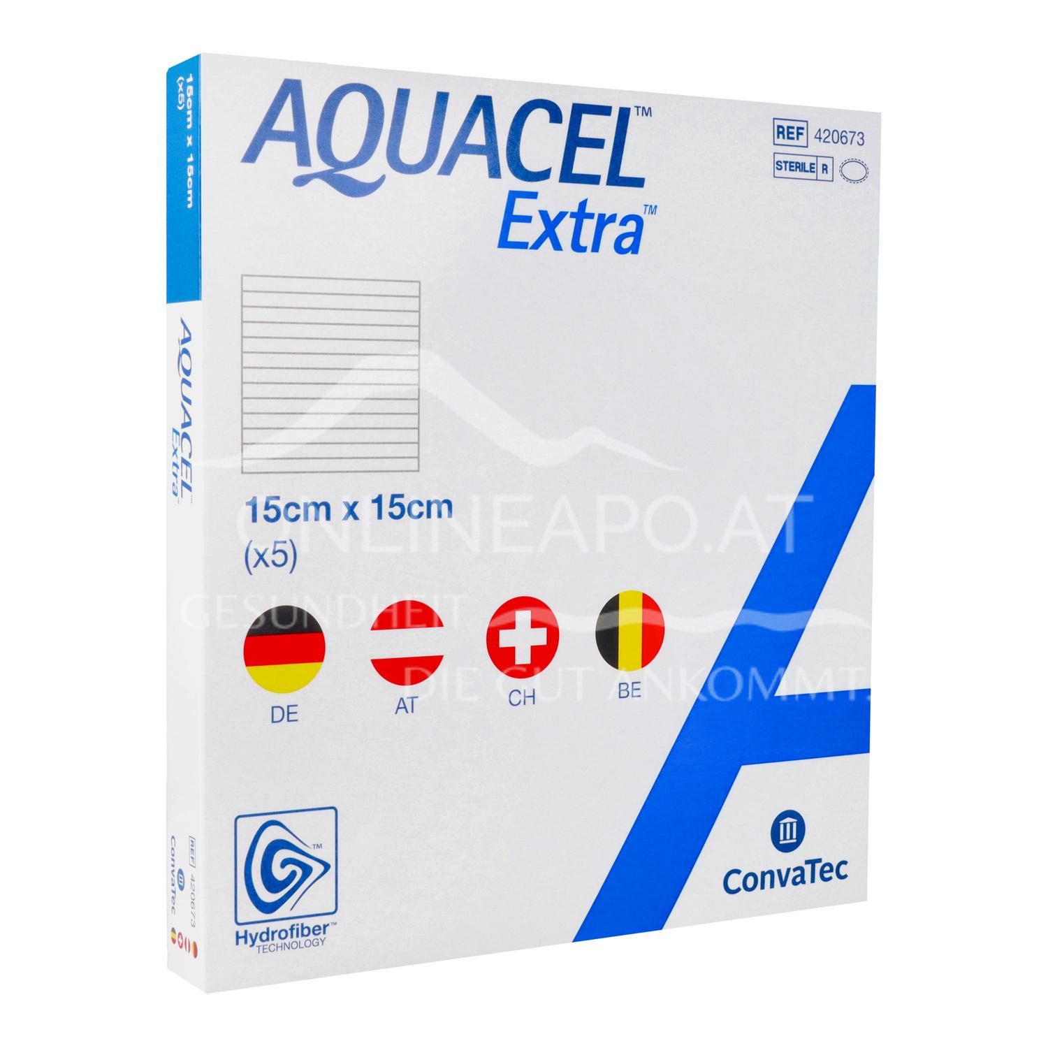 Convatec AQUACEL® Extra Wundauflage, steril, 15 x 15 cm