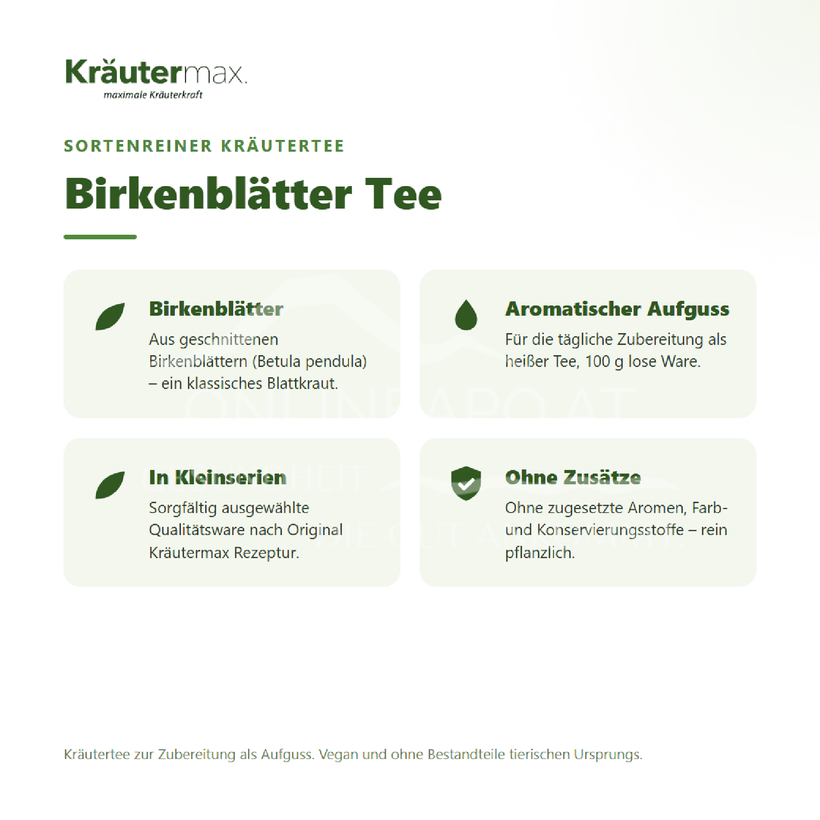 Kräutermax Birkenblätter Tee