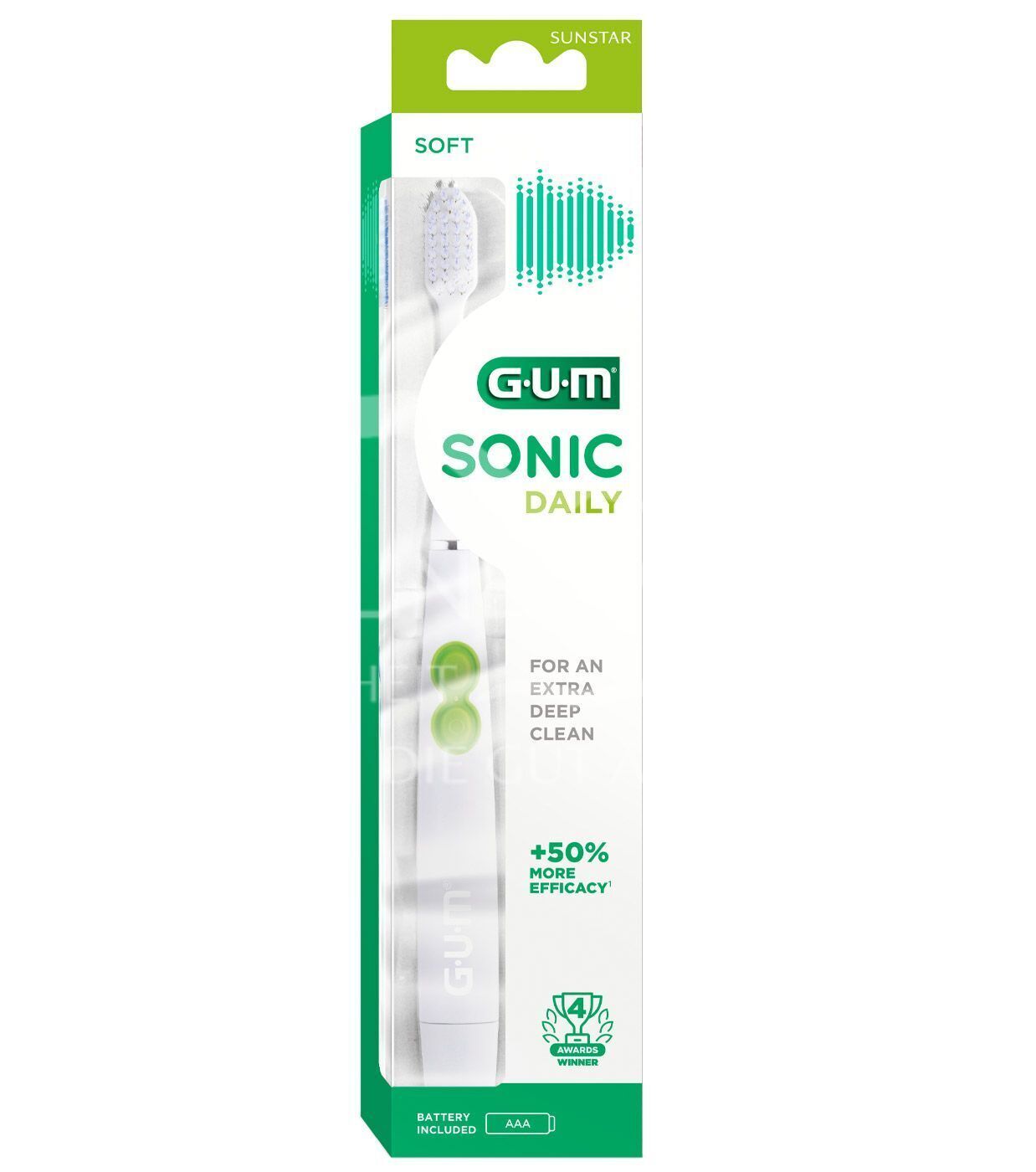 GUM® SONIC DAILY sonic toothbrush soft - white