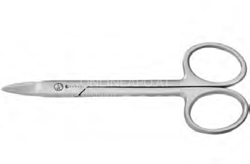 Kozbach Pharma 4640R Toenail scissors micro-serrated, stainless steel