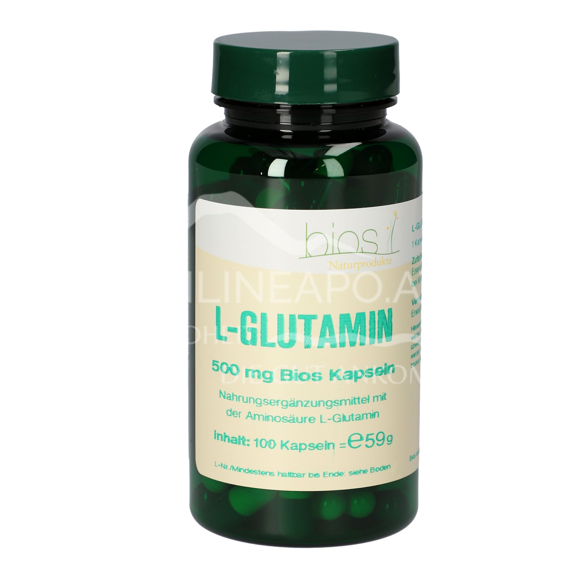 Bios L-Glutamine 500 mg capsules