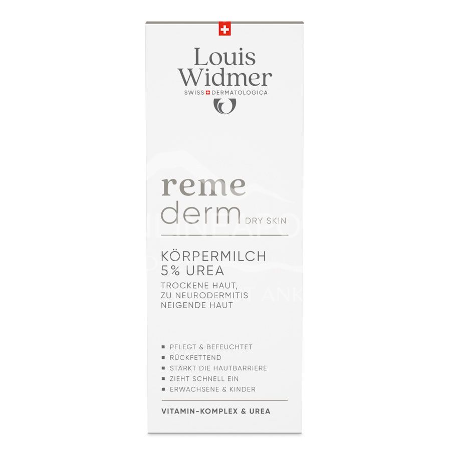 Louis Widmer Remederm Dry Skin Körpermilch 5 % Urea - leicht parfümiert