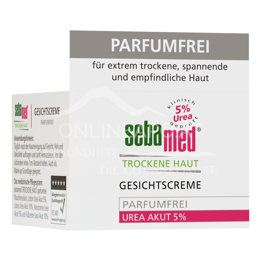 Sebamed Trockene Haut Gesichtscreme Urea Akut 5% parfumfrei 
