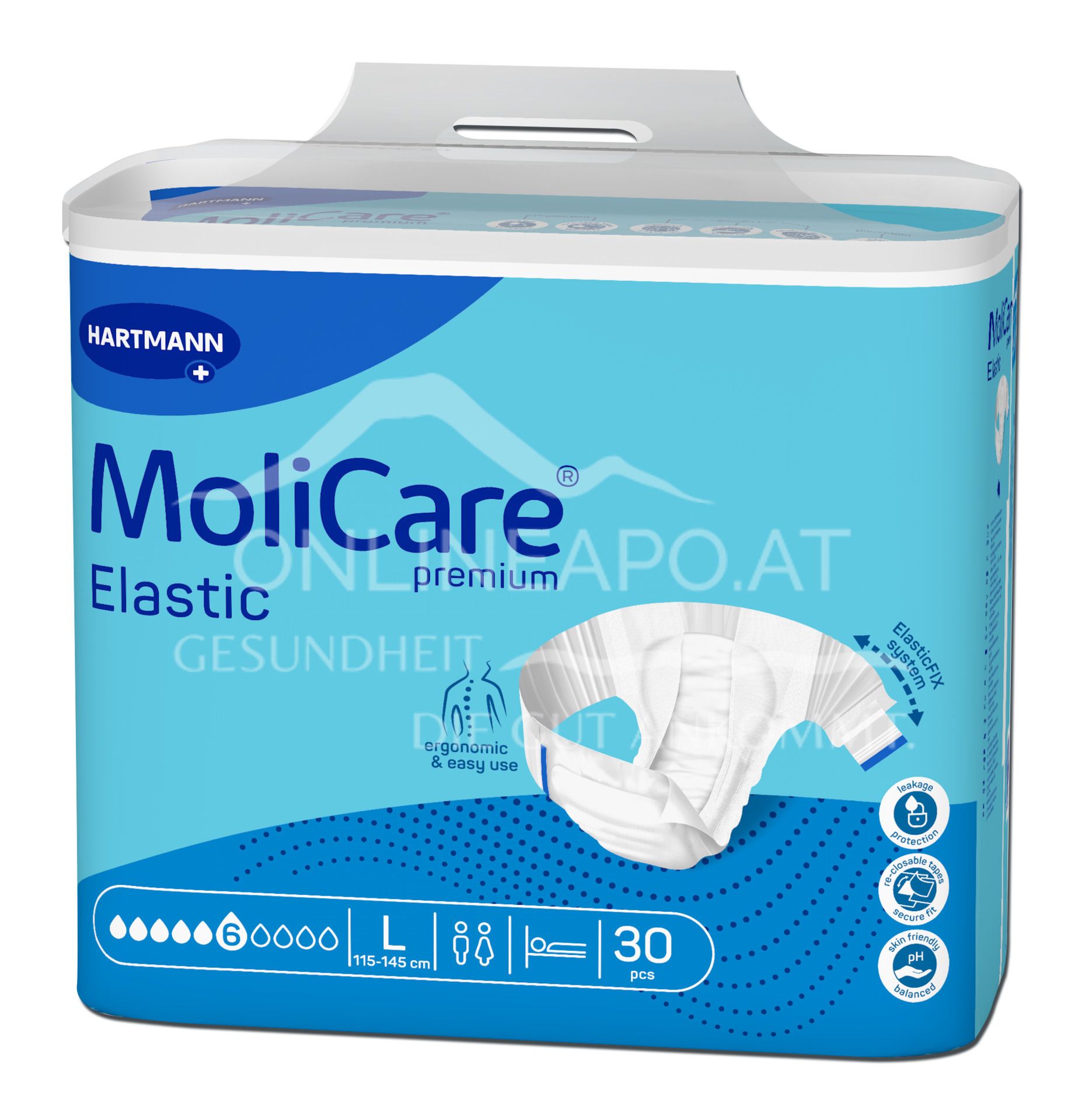 MoliCare® Premium Elastic 10 drops incontinence briefs Medium